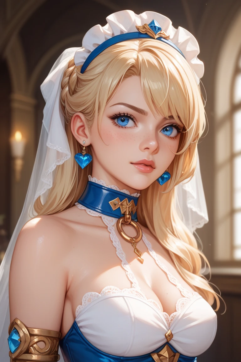 Blonde woman with blue eyes and veil on head、Soft portrait shots 8 k、Photorealistic beautiful face、8K portrait rendering、Realistic beautiful face、beautiful realistic face、photorealistic anime girl render、hyperrealistic beautiful face、8K realistic digital art、realistic digital art 4k、realistic digital art 4 k、very realistic digital art,{{{{dynamic angle full body}}}},{{{{dynamic angle full body}}}}