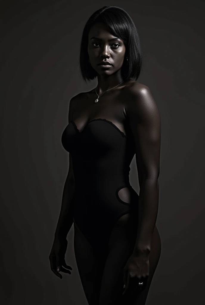 A naked black woman