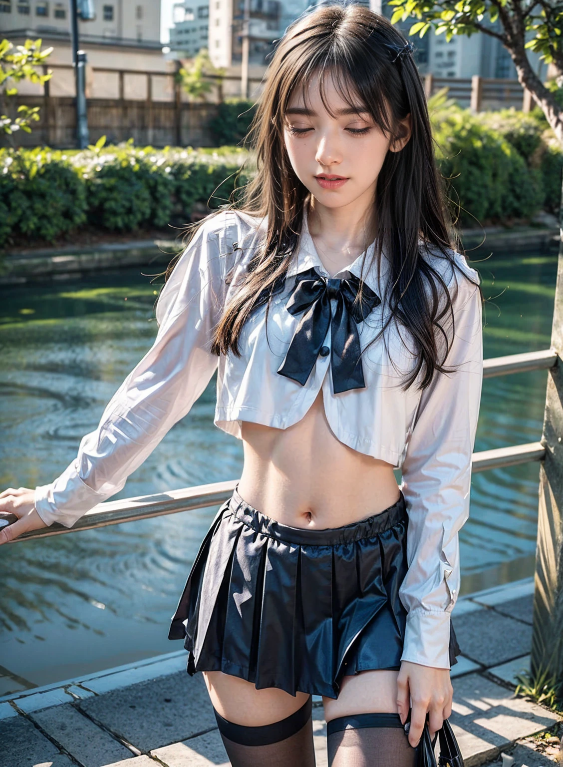 (8K, Highest quality, masterpiece: 1.2), (Realistic, photoRealistic: 1.2), sitting, (Panty shot)))), (Spread your legs)))), alone, Beautifully defined sky, night, Wet, Observe your audience, (sit: 1.5), Date, future, (Nose brush), smile, Big Breasts, Beautiful Eyes,), (Dark Blonde: 1), (short hair :1.1), Panty shot, Spread your legs, skirt, , White panties, socks, Black Hair, shirt, Blurred, Blurred background, Knee-length, 白のshirt, loafers, Realistic, Long Hair, lips, Brown eyes, 黒いsocks, tie, プリーツskirt, bow, Headrest, Landscape, Outdoor, Brown footwear, masterpiece, Highest quality, Super detailed, ((((Panty shot))), (((Spread your legs))),
