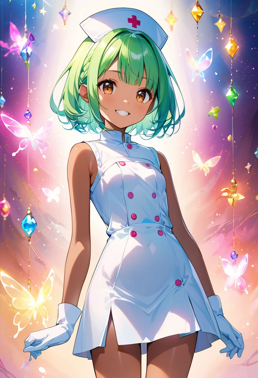 score_9, ,score_7_up, score_6_up, 1girl, source_cartoon, source_anime,breathtalking Scenery,watercolor,smooth soft skin, natural skin,mjm,brs
BREAK
(loli:1.4),(little female child:1.4), small breast,cute face, (loli toddler:1.1), 6 yo,kawaii, (highlight on eyes), (jiggly:0.8), shiny skin,beautiful eyes, detailed eyes, puffy eyes,
BREAK
(medium green hair:1.3),(green maro eyebrows:1.6),pouty and slightly grumpy,(pout:1.2), ::(, (jitome),(frown:0.6),white streaked hair, green eyes, shining out line,
BREAK
(hensin:1.3),(henshin:1.3), magical girl,,(transparent background:1.3),wearing shoes on feet, sidelocks, bow, gem necklace, deepgreen pleats overskirt,white dress,frills, sash, high_heels, collarbones, wedding dress, heart_print,
BREAK
wearing boots on feet, wearing lightgreen magical Girl Costumes,(magical effect:1.2), magic circle,colorful background,light particles,light sparkles,crystal light,powder light,dynamicpose,outstretched legs,sitting,