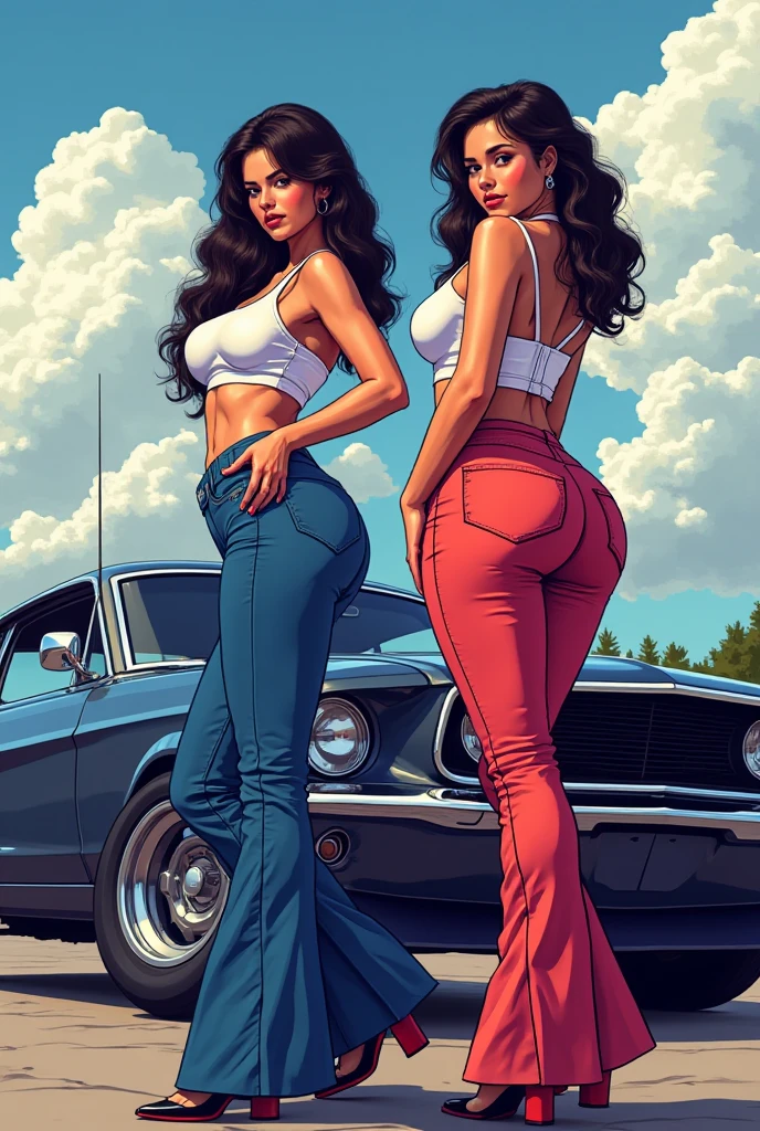 Sexy Mexican girl, naughty teenager, hot puta, dangerous senorita, wearing leopard print tights, sheer black t-shirt, teeny tiny panties exposed, outside, tattoos, pet snake, in front of cantina, Mexican border town, tacos, Tecate Beer, beans, rice, avocados, sour cream dripping all over her fingers, cactus, scorpion, Spanish guitars, big blue sky, very erotic, by Frazetta, by Brian Bolland, by Oscar Bazaldúa, by Rafael Gallur, by Elmer Batters, by Eric Kroll, lurid vivid colors, soft cinematic lighting, retro, vintage, HD, 8x, intricate details, HIGH CONTRAST, fun and fiesta like, Mexican fumetti, comic book aesthetic
