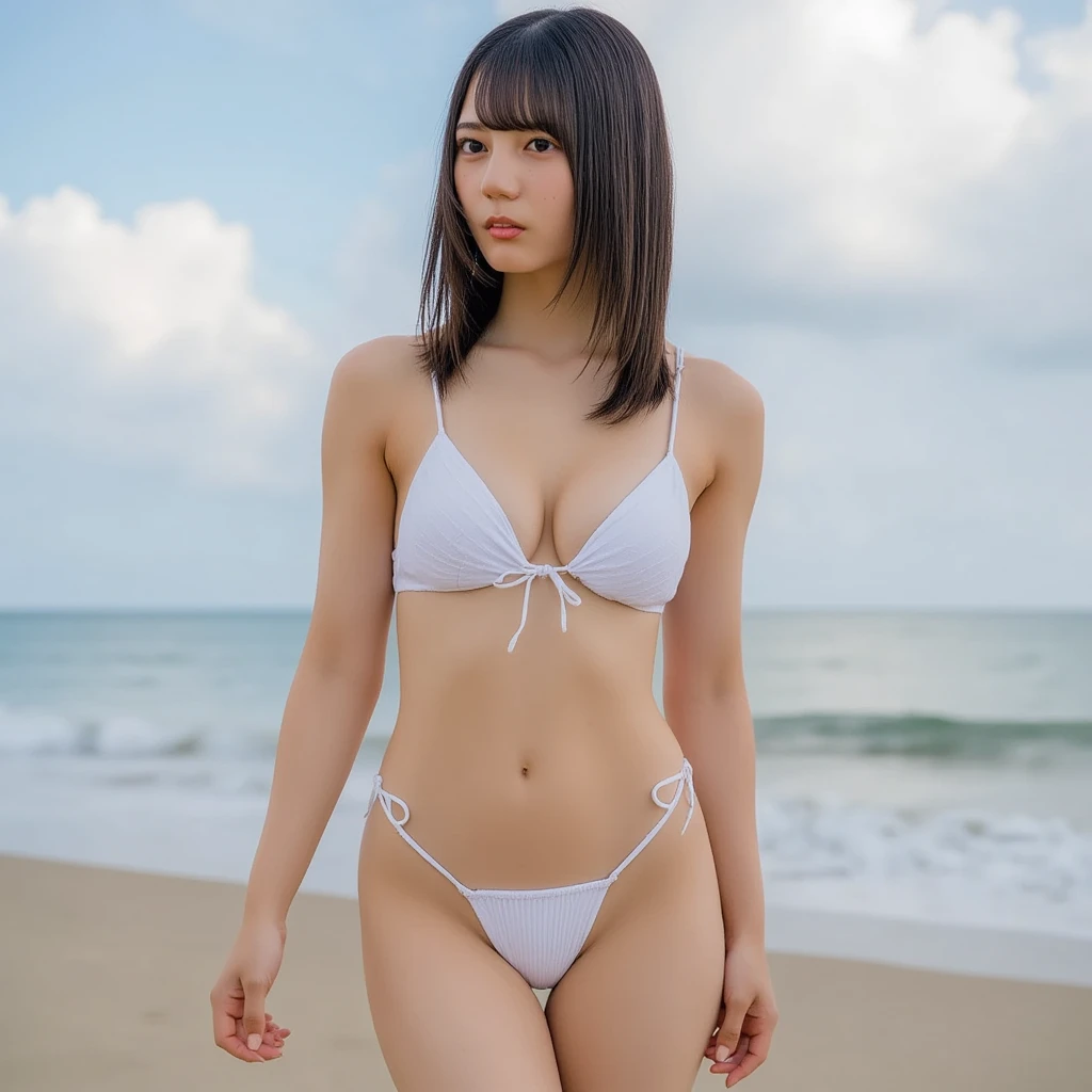(masterpiece, best quality:1.4), nadia la arwall, beach, blue sky, cloudy,
ultra-detailed, 8k, masterpiece world theater, textured skin, beautiful detailed face, beautiful detailed eyes, realistic shadows, beautiful detailed pupils, cute, 1girl, (25 years old woman:1.5), solo, green eyes, dark skin, short hair, bracelets, earrings, hair ornament, bare, large breast, d, sitting, erotic pose, (from behind:1.2), depth of field, volumetric lighting, sharp focus, absurdres, realistic proportions, good anatomy, (realistic, hyperrealistic:1.4), 16k hdr