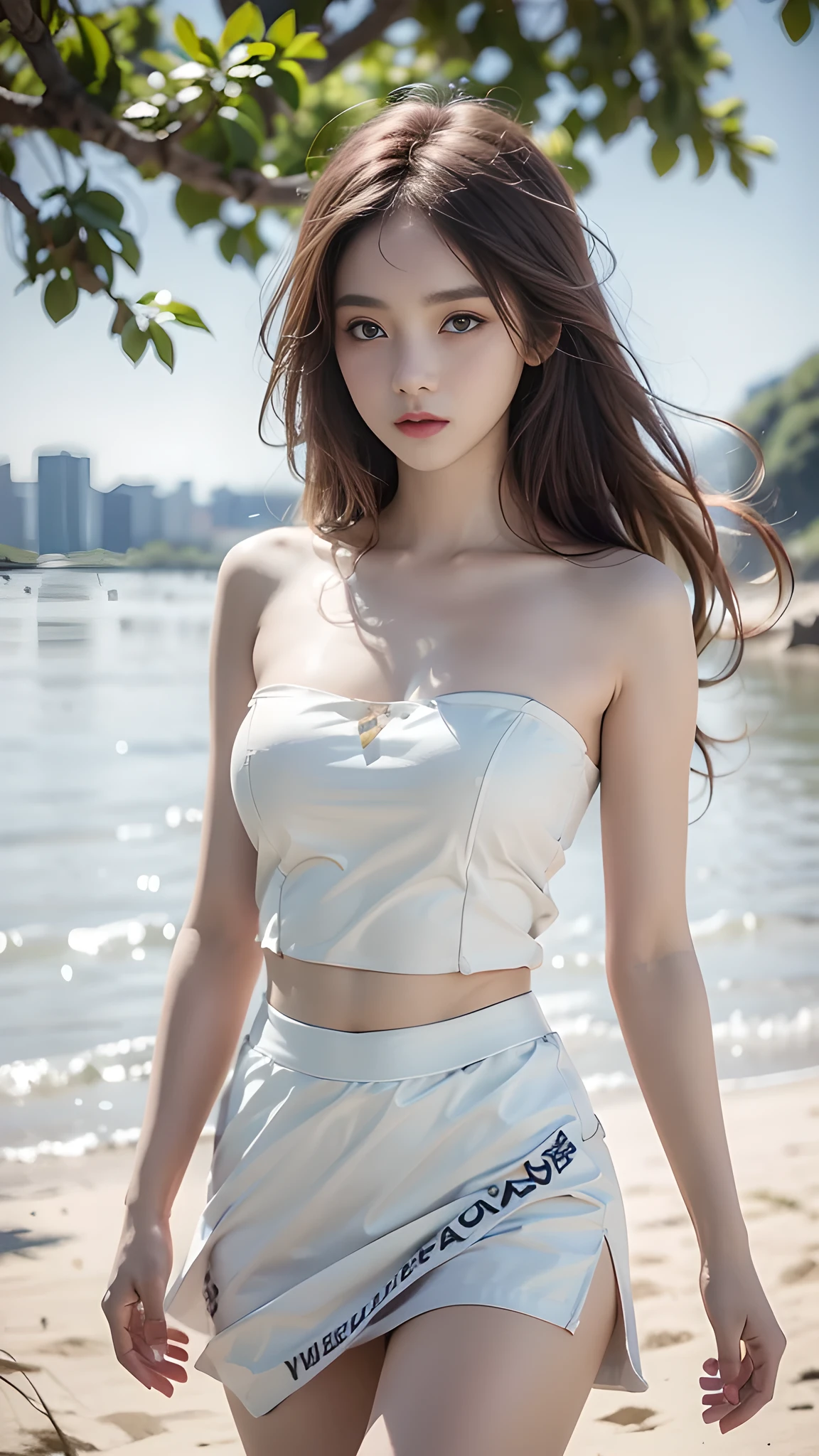((1 female: 1.5)), (anatomically correct proportions), (Sexy proportions), ((sexyposture)), ((Whole body: 2)), Detailed face, detailed hairs, Detailed skin, ((Small face: 1.2)), Thin waist, (Large breasts), ((Short torso)), ((1 screen)), 8K, RAW shot, Highest quality, ((Masterpiece)) , Realistic photo, Shoot above the knee, (Beautiful face like a Japanese actress), 18-year-old beauty, (((City streets where it will rain in the near future: 1.5))), (Neon signs of beautiful cities: 1.5), ((Beautiful woman standing in the rain)), ((and the body is soaked)), (((Sheer off-the-shoulder blouse is (Wet)))), ((Wet (Sticks to the skin) off-shoulder blouse: 1.5)), ((Fitted off-the-shoulder blouse)), ((No bra: 1.5)), (((shadowing: 1.5))), (( Light-colored shirt)), ((Tight skirts are (Wet): 1.5)), (((Wet hair: 1.8))), (((wet bangs: 1.8))), (Sad expression)