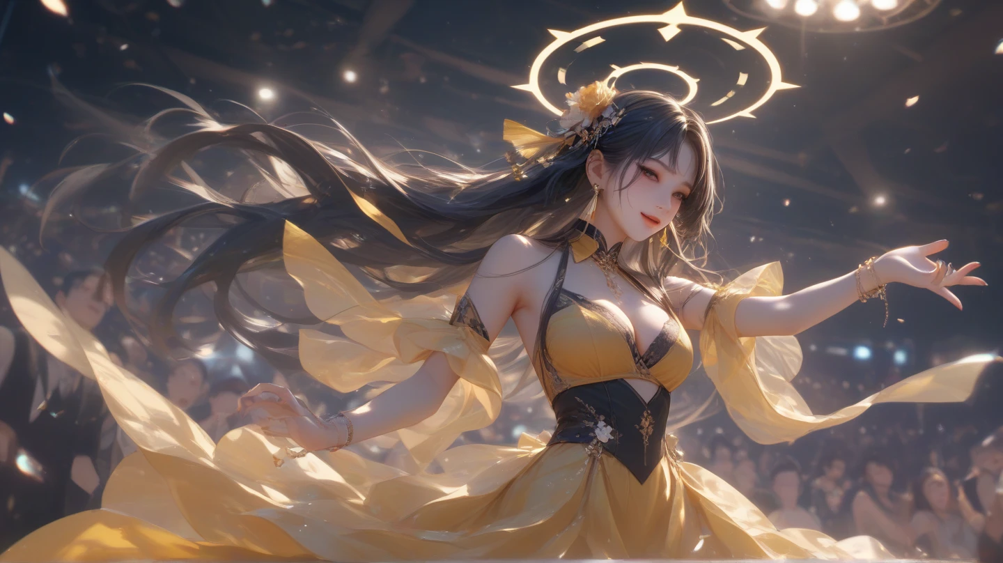 (Highest quality、 8k 、masterpiece、High resolution)、(DEGAS、Dancer style)、Ballet、whole body、 girl、cute、Realistic、Realistic、Official Art、Detailed CG、
