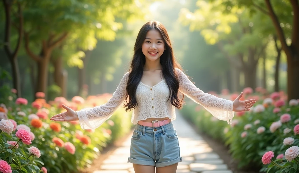 Genki girl,with dynamism、Full of prunes、Positive girls。Sunny smile,Positive and optimistic attitude,Passionate personality。The energetic girl exudes youthful vitality,Passionate about life and the future,It often brings joy and positive energy。