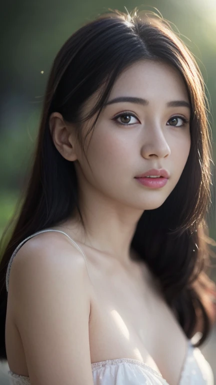 dressed, (photo realistic:1.4), (hyper realistic:1.4), (realistic:1.3),
(smoother lighting:1.05), (increase cinematic lighting quality:0.9), 32K,
1girl,20yo girl, realistic lighting, backlighting, light on face, ray trace, (brightening light:1.2), (Increase quality:1.4),
(best quality real texture skin:1.4), finely detailed eyes, finely detailed face, finely quality eyes,
(tired and sleepy and satisfied:0.0), face closeup, t-shirts,
(Increase body line mood:1.1), (Increase skin texture beauty:1.1)