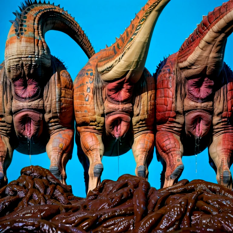 ((((dinosaur)))), masterpiece, high quality, realistic, detailed background, (((males))), (((dinosaur, dinosaur tail up, raised tail))), (feral), (((wide hips))), ((((butt focus, anus, close up)))), (masterpiece), best quality, 4k, 2k, (intricate:0.9), (high detail:1.2), (absurd res), ((((hyper balls, feral, duo, anus touching, huge feces, feces in, hyper anal feces, raised tail, tail up))))