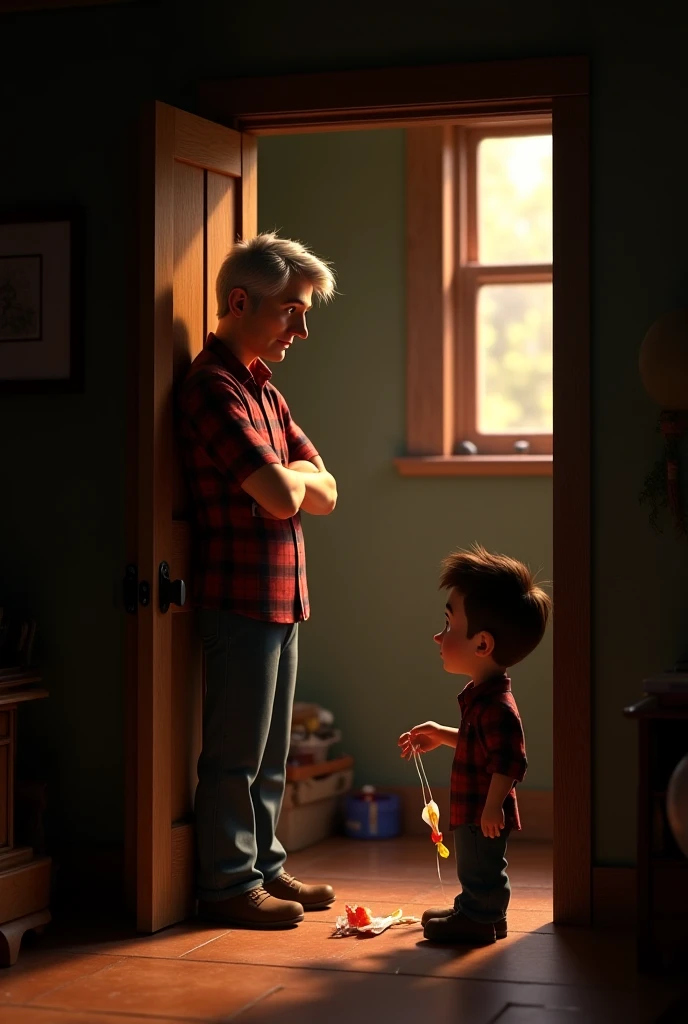 Father scolds his adult son for leaving the lights on and he wanted to get a job to leave home