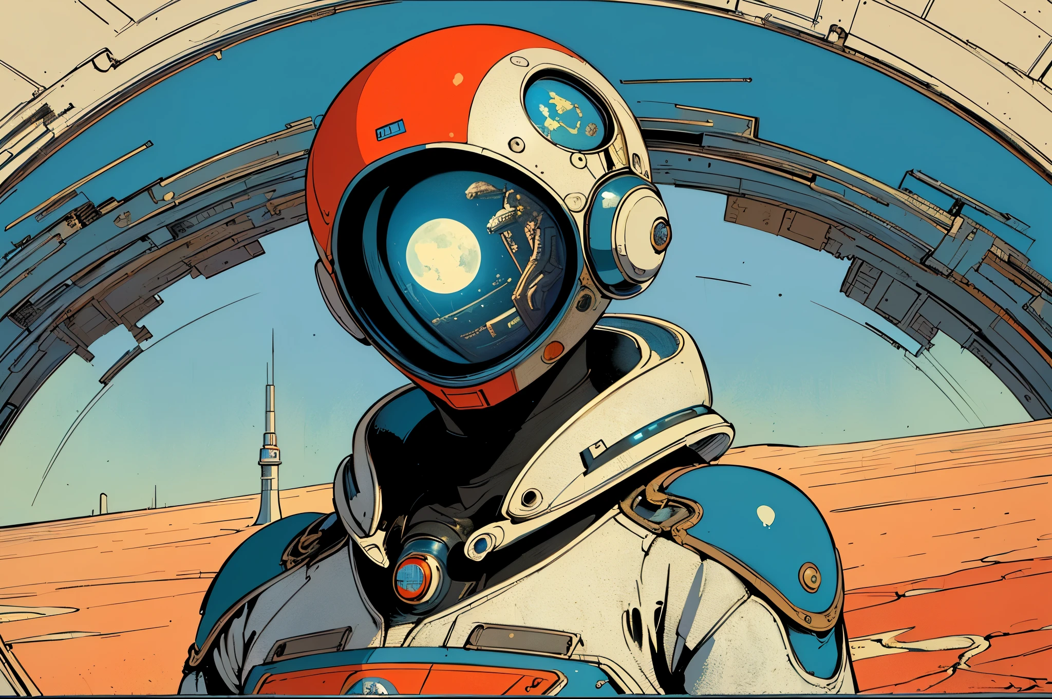 ((( masterpieces in the highest quality))),(((retro vintage sci-fi movie poster))),(((Savior))),(((Surreal))),(((Surrealism))),(((Futuristic,now or never,Solemn,strangers))),(((background:Incredibly simple))),