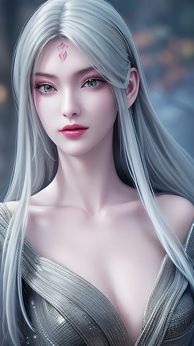 shrew, Elegant, beautiful face, charming eyes , Silver Hair, Exquisite clothing, Long gown, feminine, Elegant, ( masterpiece:1.2), Best Quality, masterpiece, Hiring, original, Extremely fine wallpaper, perfect lighting , ( Extremely Detailed CG :1.2)