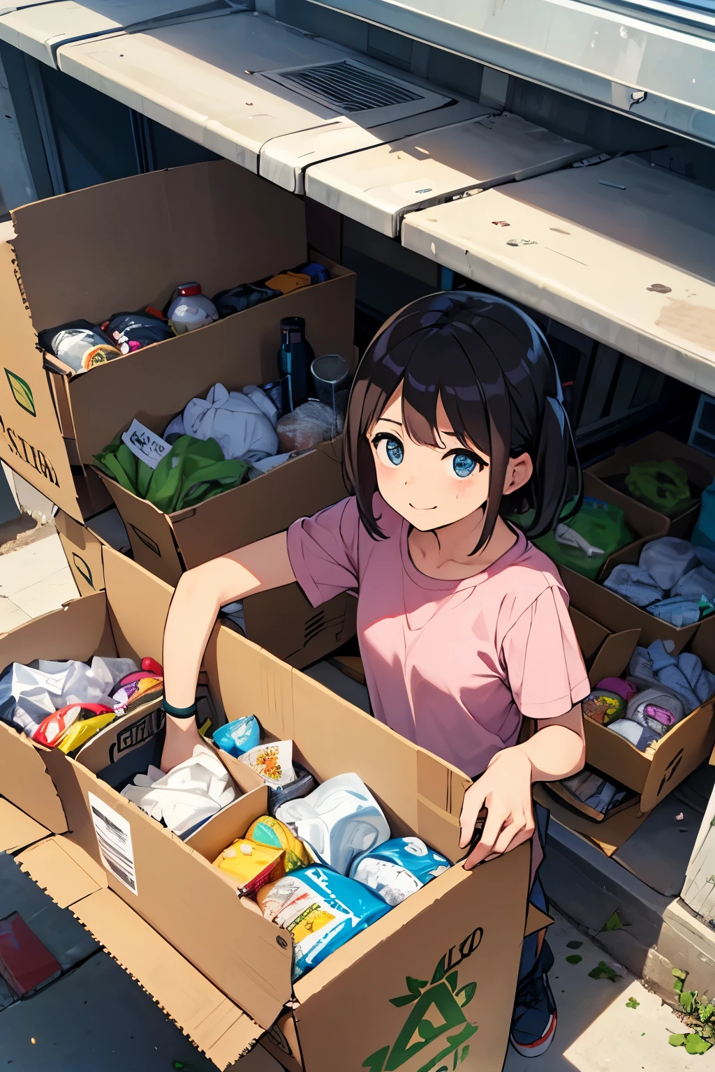 People who want to recycle　Make my face clear