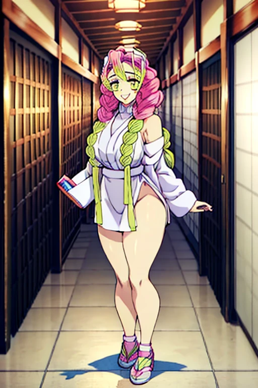 (obra maestra, mejor calidad), 1chica, MitsuriKanroji, deslumbrante, bathing, , sonrisa, desnudo, nude, breasts, armpits, legs