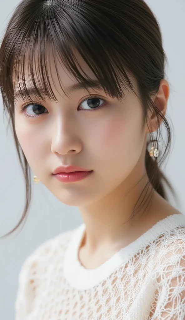 ((top-quality、in 8K、masterpiece:1.3))、
Balanced body、
Perfect and delicate two legs、
Perfect and delicate two arms、
(More realistic skin texture:1.2)、
natural skin textures、
top-quality、
masterpiece、
extremely delicate and beautiful、
A highly detailed、
Unity、
8k wallpaper、
(realisitic、Photorealsitic:1.37)、
magnifica、
profetional lighting、
physically-based renderingt、
finely detail、
masterpiece、
top-quality、
Official art、
extremely details CG、
Unity 8K wallpapers、
huge filesize、
ultra-detailliert、
hight resolution、
ighly detailed、
extremely detailed eye and face、
beatiful detailed eyes、
octan render、
(in 8K、Raw photography、Top image quality、masterpiece:1.2)、
(realisitic、Photorealsitic:1.37)、
(realperson、a picture)、
A detailed face、
Detailed lips、
A detailed eye、
More skin、
二重まぶた、
perfect bodies、
cowboy shot、
Enhances eye contact with the camera、
(Oversized White Maxi Length Shirt Dress:1.25), (White Leather Sneakers:1.1), hoop earrings