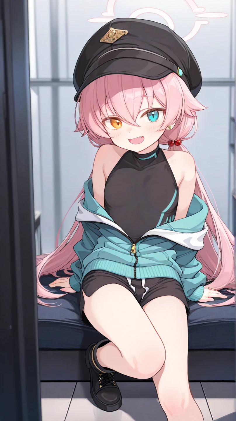 4k hd, high qulity, 1girll,Pink hair ponytail, Sexy clothes, the street, Superskir, Sitting down, Spread your legs, skinny and thin, white short socks, not nsfw
