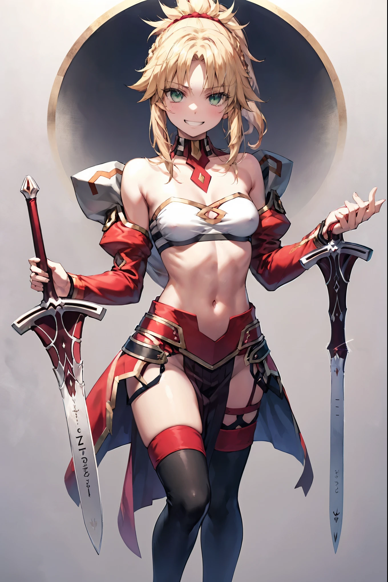 3rdB, FullArmedClothing, 1girl, solo, claw(weapon)