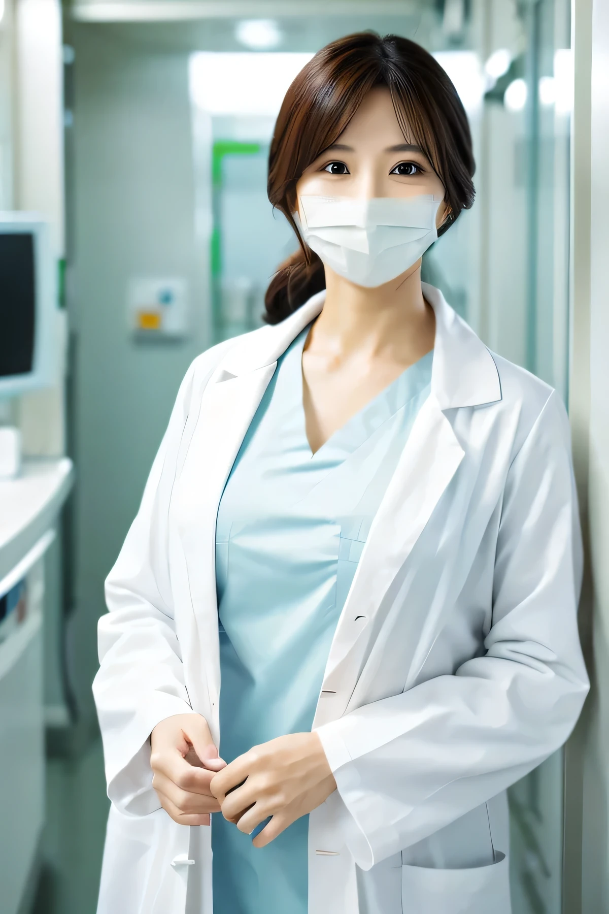 Wearing a surgical mask