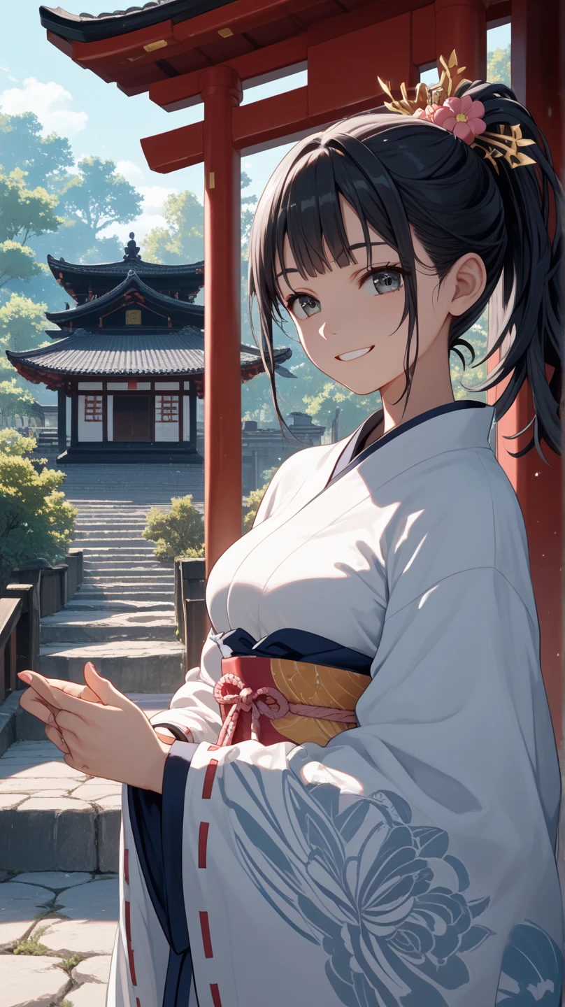 quality（Masterpiece　 Delicate Depiction　UHD（ Ultra Fine）・super detail（ very detailed on trends）・best quality（最高quality）4K）appearance（woman　２０Age　 is tall　 very attractive face 　 ponytail　 pastel　 odd-eye　 Silver Hair　Decoration　uniform　Rin々Shi）composition（School　Warm colors　Mysterious）　 style（anime）