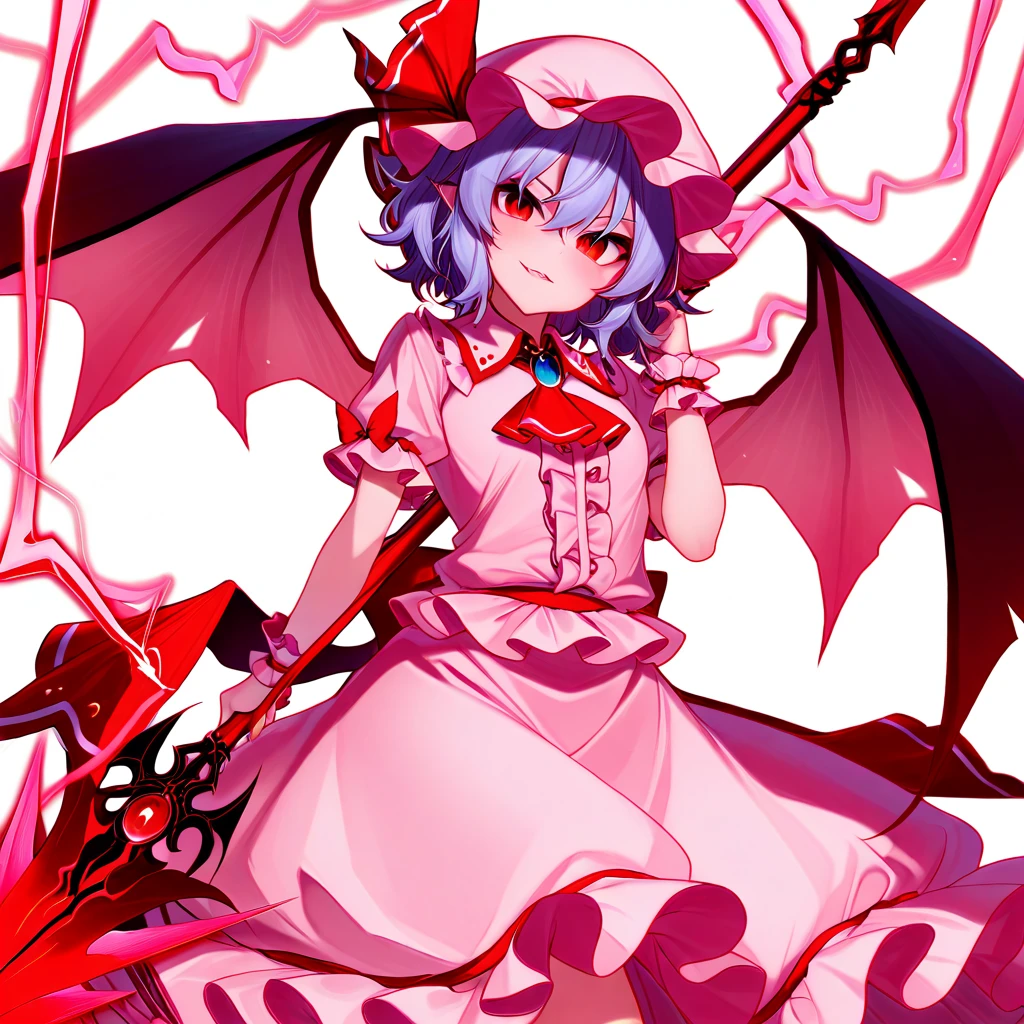 Chica succubus piel roja con lenceria 