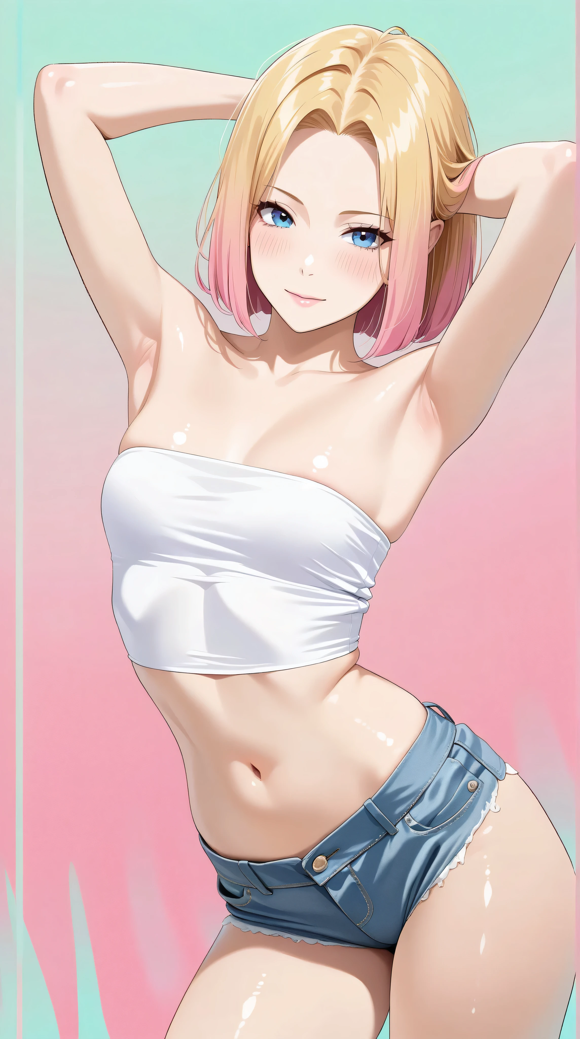 1girl, solo,standing_split,full body, (masterpiece, best quality:1.2), YumemiRiamu, 1girl, yumemi_riamu, naked_shirt, Skeleton_print