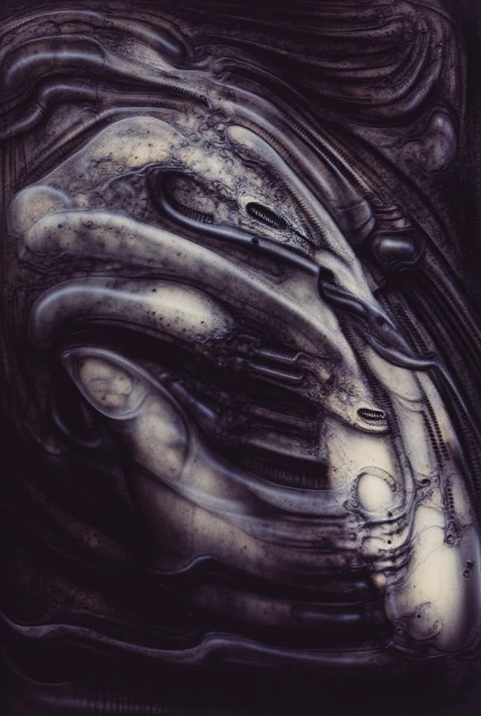 H. R. gieger planet, intricate gieger detail, movie still, nasa footage, planet with gieger detail, ridley scott film, film footage, planet with unusual surface, xenomorph planet, celestial body, anatomy, ribs, tentacles wrapped around a planet, appendage, tentacles, octopus