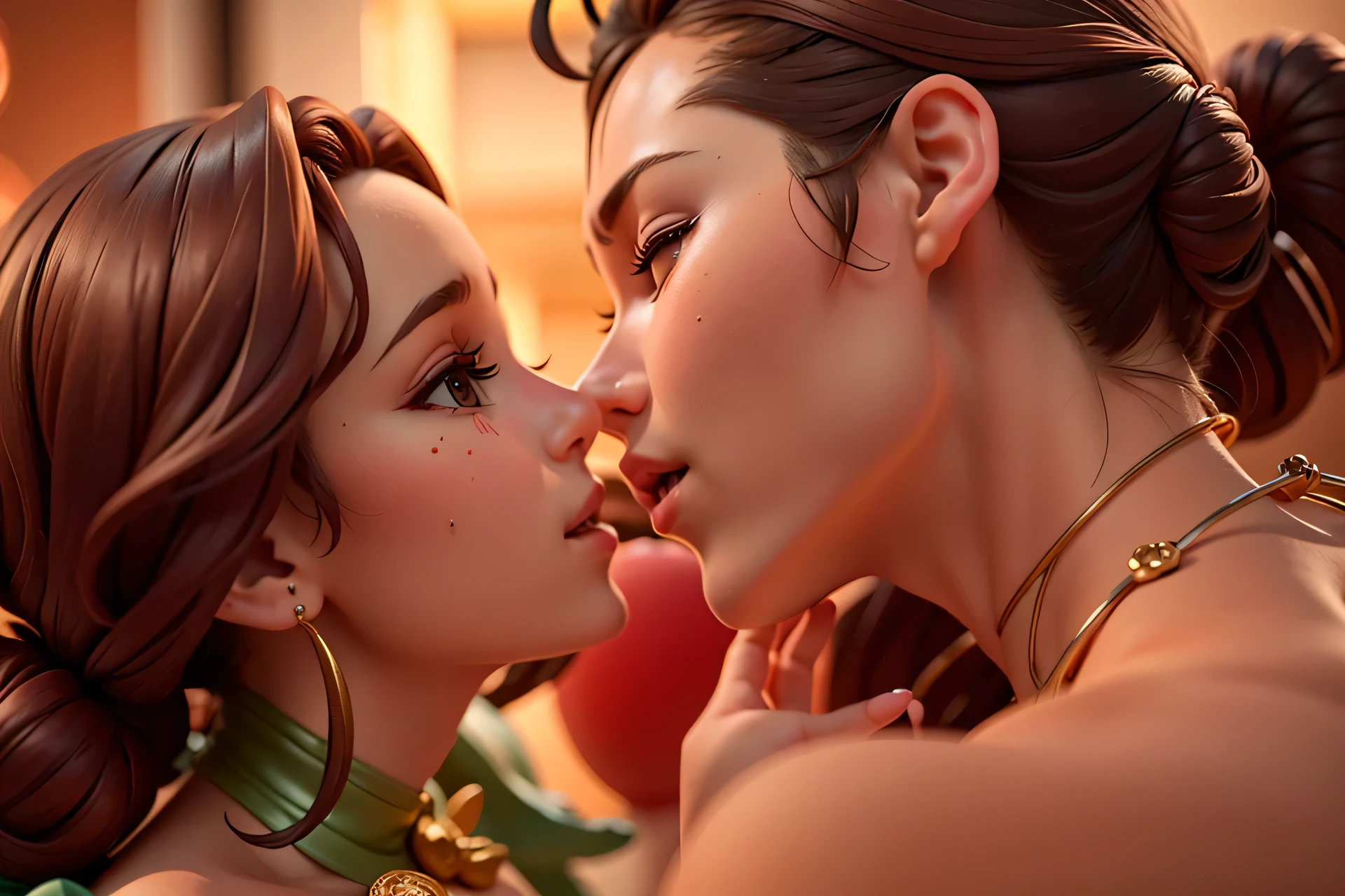 ((Realistic lighting, Best quality, 8K, Masterpiece: 1.3)), Focus: 1.2, 1girl, Perfect Body Beauty: 1.4, Slim Abs: 1.1, ((Dark Brown Hair)), (Jasmine: 1.4), (Private library room: 1.1), Super Fine Face, Fine Eyes, Double Eyelids, (((blowjob, sexy blowjob, on her knees, 1boy, ((POV blowjob)), sucking on cock))) (deepthroat, cumshot)