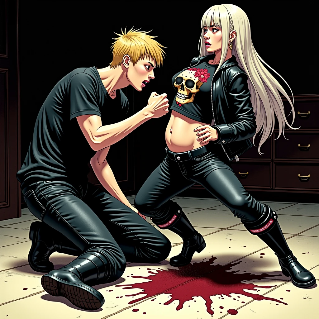 Create something similar to this but the person stepped on is younger
