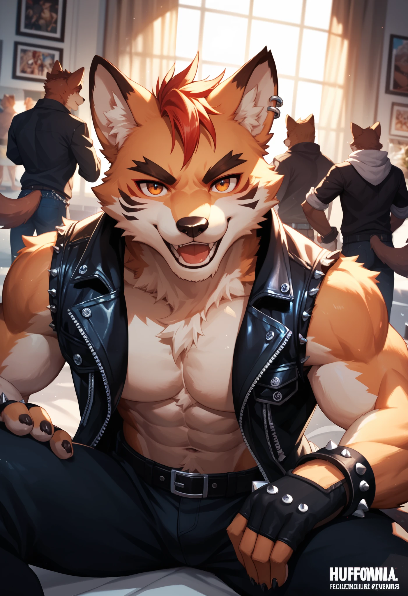 cover_page, highres, top quality, best quality, paid reward available, High-quality illustrations, unparalleled masterpiece, perfect artwork, absurdres, figma, super high resolution, detailed background, Steam punk, Beautiful World Heritage, boys, Happy, joyful(Photos of solo travelers)(kemono, furry anthro)cinematic lighting, dynamic angle,