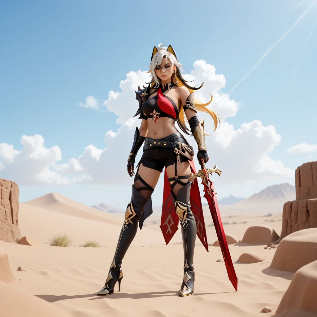 Close-up of costumed woman holding sword, monster hunter armorを着て, Bikini Armor female knight, monster hunter armor, Sexy blonde warrior, Bikini Armor, Kerli Coif as an anime girl, Natalie in an epic battle fantasy, PVC Armor, Put on your armor!!, Girl in Armor, Bikini Armor, Opal Armor, Wearing a shiny breastplate, Bikini Armor