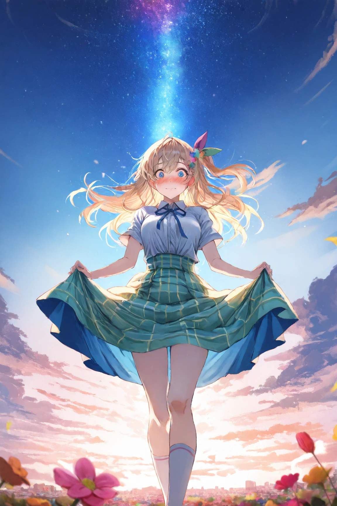 score 9, score 8 up, score 7 up, source anime, 1girl, fujita_kotone, multicolored jacket, <lora:gakuen_idolmaster_pony:1>