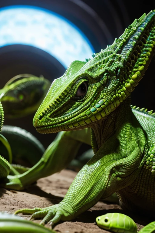 Lizard　green　Personification