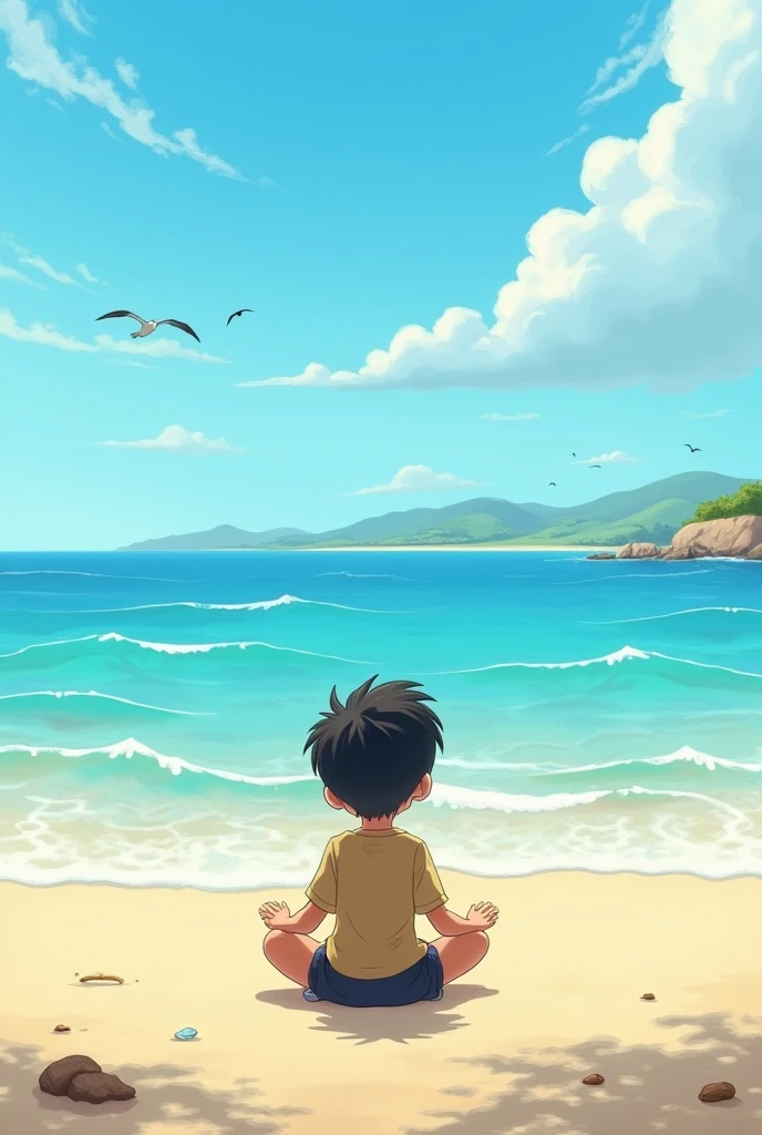 (masterpiece:1.2, Highest quality,Ultra-high resolution,Super detailed),8k,(wallpaper),(Best illustrations:2.0),(chibi beach : 2.0),(beach ,Very simple design),(isometric illustration) lofi, cozy, Studio ghibli style ,pastel tones, landscape