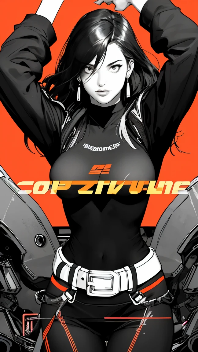 (((ultimate best quality))),(((solo:1.2))),(((1girl:1.2))),((((beautiful perfect woman)))),(((detailed perfect body, detailed perfect finger))),((((((ultimate movie poster)))))),(((bust up, close up))),((((detailed complicated machine)))),(((((genius mechanical))))),(((American comics))),(((extreme highlights))),(((Extremely colorful, primary colors))),cleavage, super beautiful lady,(((typography))),text