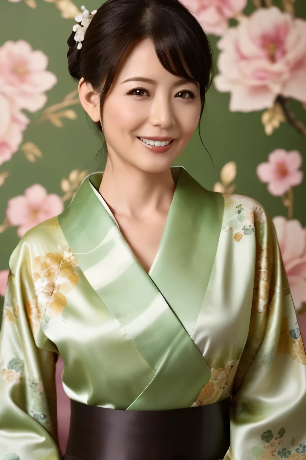 (   best quality   、   table top、8k、     Highest Image Quality   、Award-winning works)、(   beautiful成熟した女性:1.1)、Adult face、(Innkeeper:1.1)、(Luxurious、A cute kimono with a floral pattern :1.3)、(    perfect and accurate kimono with collar   :1.2)、   elegant high quality patterned kimono belt {x} perfect adult woman portrait photo、  growing skin、  She is standing gracefully  、( classical inn background  :1.4)、(Strongly blurred background:1.2)、  growing skin、Very   beautiful skin、(  accentuating your body line  :1.1)、(The most graceful posture:1.2)、(  big breasted:1.2)、A perfect smile、完璧な   beautiful光沢のある唇、(   Exact Anatomy:1.2)、(A perfect and elegant outfit:1.1)、(   standing in good posture:1.1)、(   beautiful,  elegant high quality patterned kimono :1.2)、、(完璧で自然な   beautiful袖:1.2)、(完璧で自然な   beautiful首輪:1.2)、(完璧で自然な   beautiful袖:1.2)、( elegant high quality patterned kimono 帯:1.4)、(The perfect wide belt:1.2)、(完璧で自然な   beautiful着物帯:1.1)、(bread:1.3)、(   face close-up:1.5)、(     Look at Me and Laugh   :1.2)
