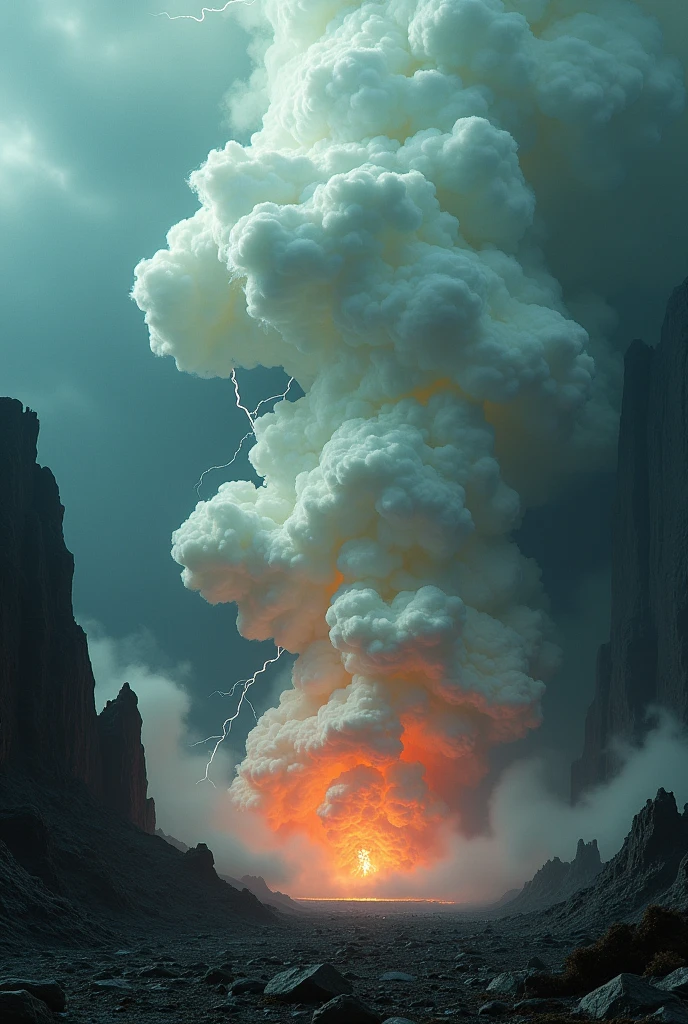 "Get ready to be immersed in a chilling and supernatural scene that captures the intensity of Moses receiving the tablets of the Ten Commandments atop Mount Sinai. Surrounded by dense storm clouds, the scene is illuminated by lightning and thunder that tear through the sky.
Volumetric lighting highlights the eerie contours of the clouds, while HDR enhances the interplay of light and shadow, creating an atmosphere of suspense. Every detail of the environment is meticulously crafted, from raindrops trickling down the stones to the minutest details of the tablets.
The whirlwind of fire descending from the midst of the clouds is a spine-tingling sight, adding a supernatural element to the scene. The 8K resolution allows each flame and spark to be impressively detailed.
This hyper-realistic and intricate representation evokes a sense of apprehension and wonder in the face of divine presence. The cinematic composition frames Moses as a small figure against the grandeur of the scene, magnifying the chilling impact of the portrayal.
The scene is a poster-worthy artwork, capturing not only the biblical moment but also the visceral sensation of being in the presence of divine majesty and power. A representation that echoes beyond time, eliciting a spine-tingling shiver with every gaze."