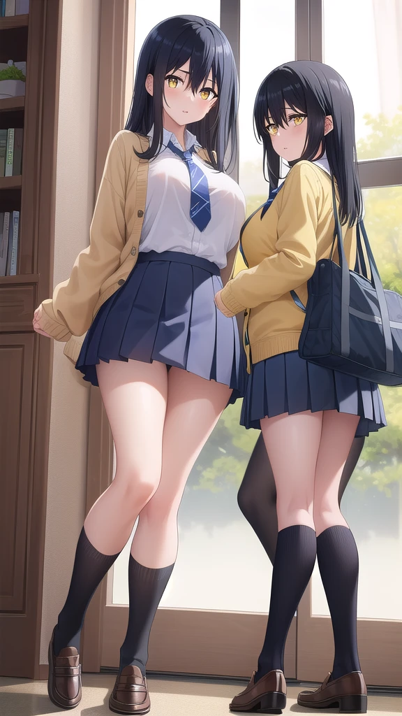 (NSFW:1.1), masterpiece, (realistic, photo realistic:1.2), ((highest quality), extremely fine and beautiful, beautiful face details, real human skin, realistic, photorealistic, 2girls, smile on face, cow-boy shot, Hair braided. School uniforms, shirt with collar, necktie, huge long breasts, tiny breasts, Naughty thighs, White shirt, Open shirt, White underwear, (fingering, female masturbation:1.2), (wind, wind lift., Skirt lifted by the wind, Skirt rolled up by the wind, Skirt flutters:1.5), (Fully exposed panties:1.5), (white ribbed panties:1.5)