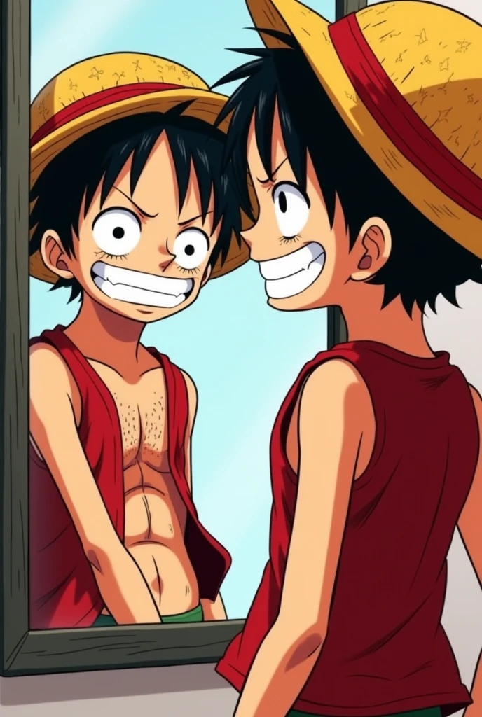 Luffy having gay sex