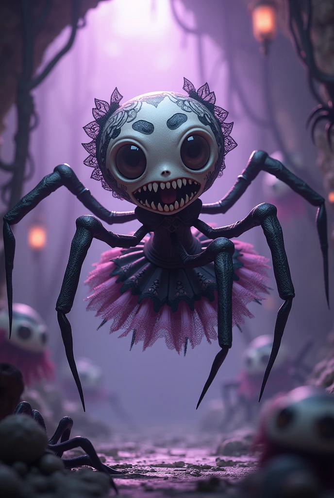 Pixar style, gloomy, negative, twisted, strange, big-eyed , colorful, dancing in the air with monster minions, extremely detailed, high resolution, best quality, color realistic, vivid), cute one-eyed alien, 8 minions dancing in the air, running around, gathering with friends, green and purple, sitting in a classic char, admiring the scenery , extraterrestrial creatures, photography, on terrain, nebula sky, ((best silhouette)), best quality