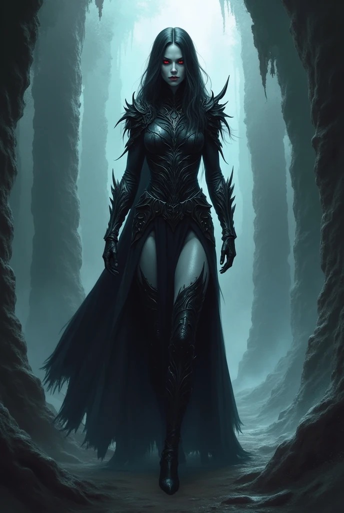 In the murky depths of the underworld's rivers, a sinister mermaid with twisted features and a voice that echoes with dark enchantment, lures unsuspecting souls to their doom with haunting melodies, embodying Pisces' deep connection to the subconscious and the sinister depths of the spiritual realms. A murky river shrouded in mist, with jagged rocks and eerie shadows looming in the depths, evoking the ominous atmosphere of the underworld. Sinister whispers seem to echo from the darkness, adding to the eerie allure of the scene.