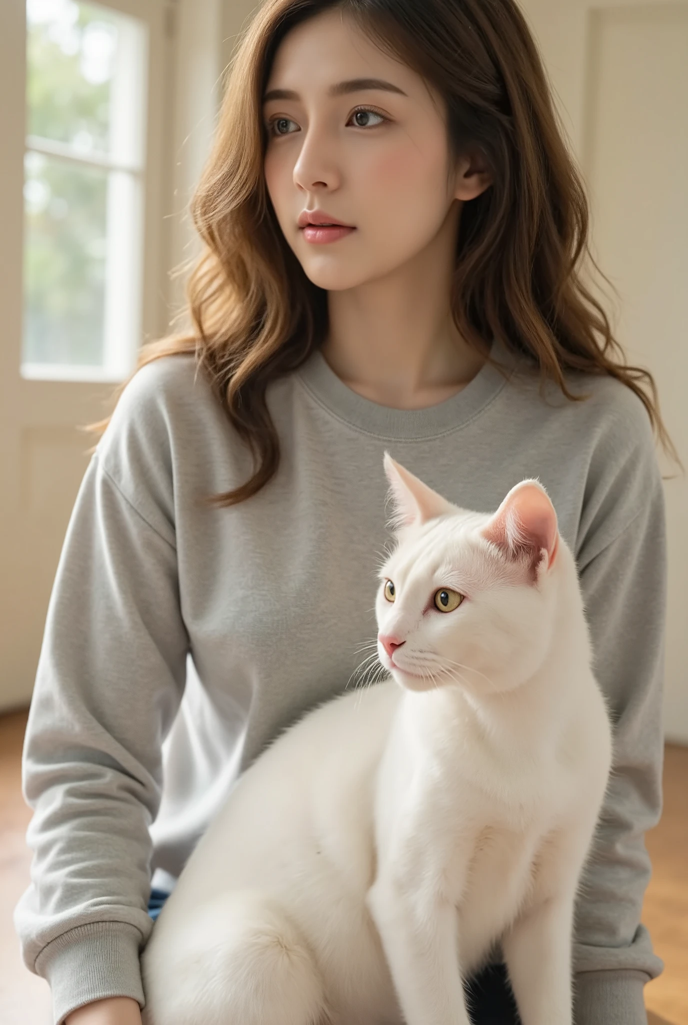 human cute cat