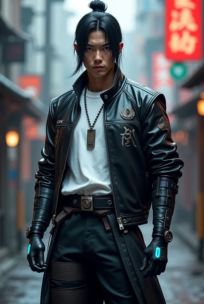 Intimidating Jacket Kazuo Ikeda is a tall, thin Japanese man, approximately 1.85m tall ...