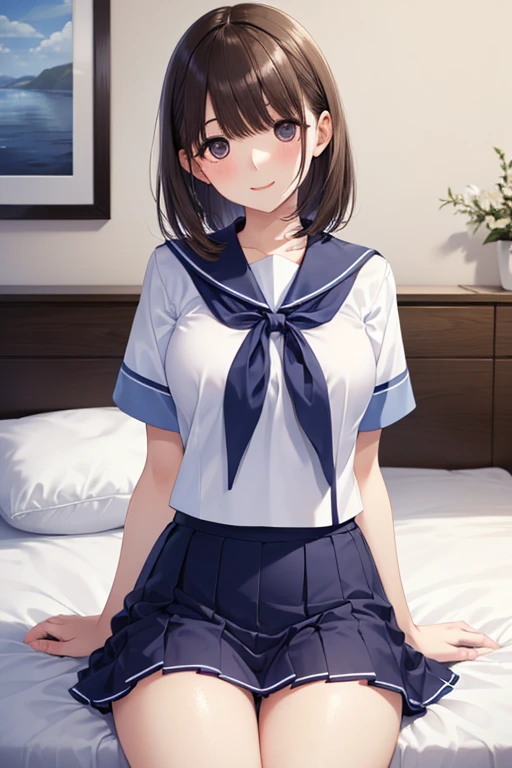 (8k, highest qualそれy, masterpiece:1.2), (realistic, photo-realistic:1.37), Super detailed,highest qualそれy, ultra high resolution, professional lighting, photon mapping, The location is a private toilet room、black hair、ponytail、embarrassing、Respect、pollution、15 year old female、I can see the whole body、from below、sailor suit、from the front、There is a private bathroom where you can spread your legs.、black hair、ponytail、laughter、embarrassing、Respect、pollution、15 year old female、I can see the whole body、from below、sailor suit、from the front、double piece，spread your legs and wait for it to start、turn around, wet, Pussy, Skirt up, 丸見えPussy