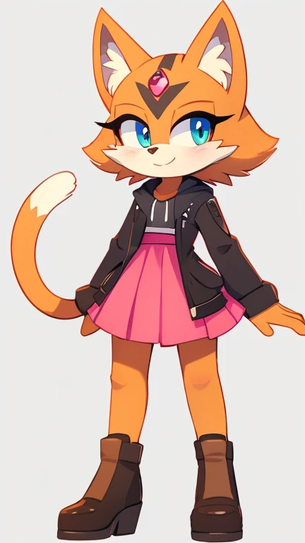 Female furry teenager nice eyes cat 🐈 😺 fluffysonic style