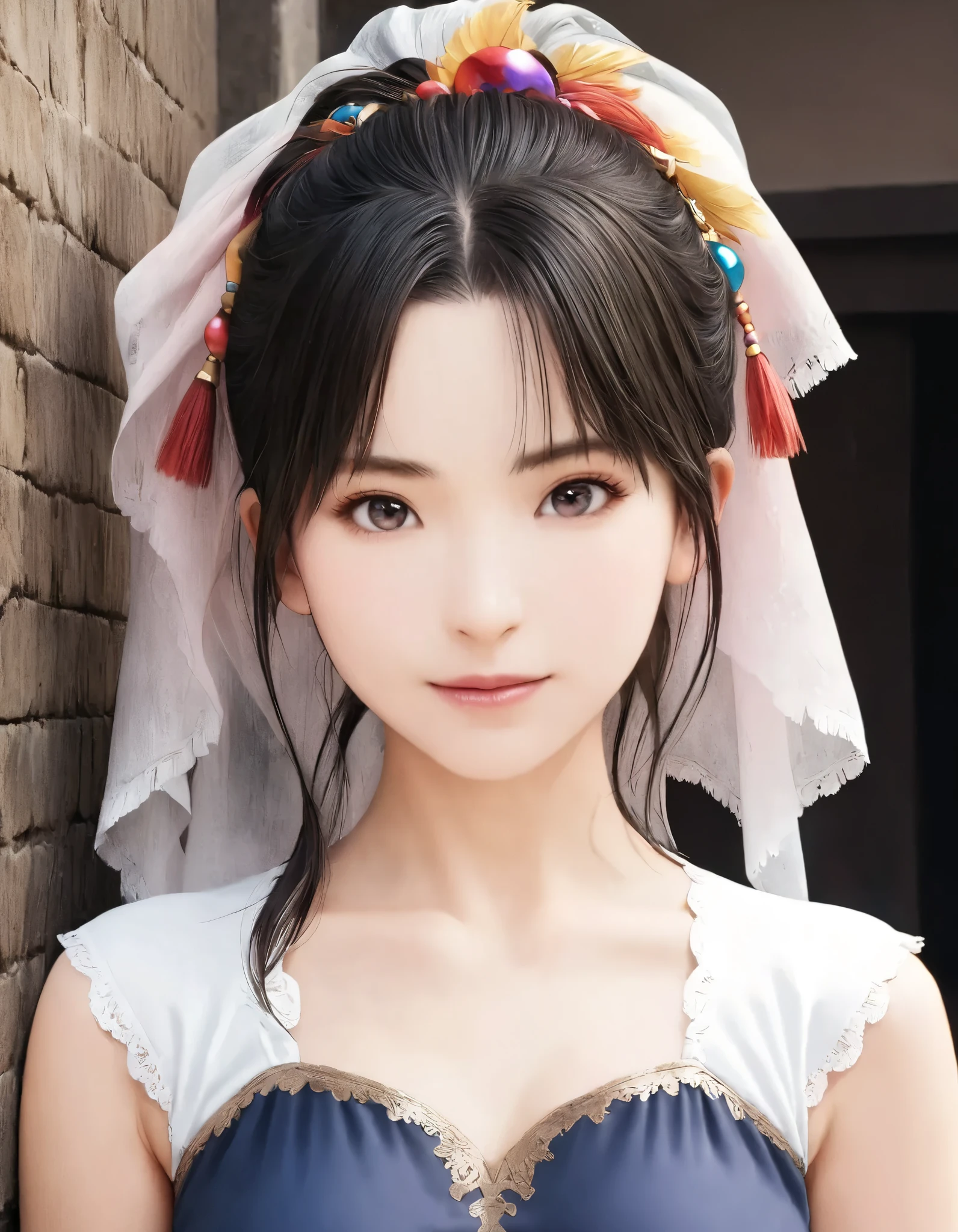 1girl, masterpiece,best quality,official art,extremely,detailed cg 8k wallpaper, full body, beautiful face, female *****, cute, lovely, young, pure innocent, extremely detailed eyes and face, ((looking at viewer)), outdoors,  light on face, cinematic lighting,  beautiful detailed red eyes, ((chinese clothes)),   light smile,