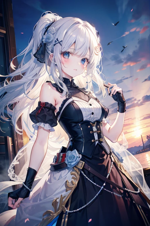 超High resolution, Attention to detail, high quality, High resolution, 最high quality, 4K, 8K, Awards, (artwork)、steampunk、Traveling girl is cute、(Pale colors)、Different world