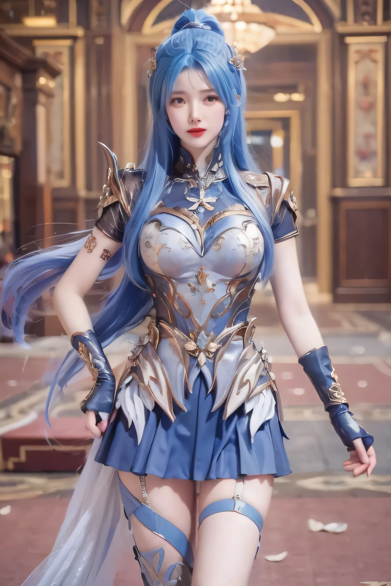 (best quality), (masterpiece), (Ultra-high resolution), (Clear face), (Reality: 1.4), (perfect lighting),(photorealistic:1.30), anime wallpaper, Guviz style artwork , fantasy cover up to magic , by Yang J, Guviz, beautiful artwork illustration, beautiful digital artwork, beautiful digital illustration, Li Song, beautiful anime portrait, art style at Beauvot,illustration, ethereal and beautiful, highly detailed, CG, unity, 8k wallpaper, Amazing, fine detail, official art, highly detailed CG unity 8k wallpaper,absurd, extremely absurd, large file size, highly detailed , high resolution, very detailed,beautiful girl with details, very detailed eyes and face, beautiful detailed eyes,light on the face,cinematic lighting, 1girl, solo, looking at viewer, Lips wear thick red lipstick,