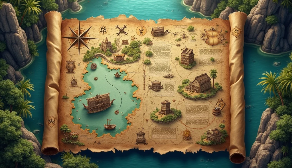 The Treasure Map - SeaArt AI