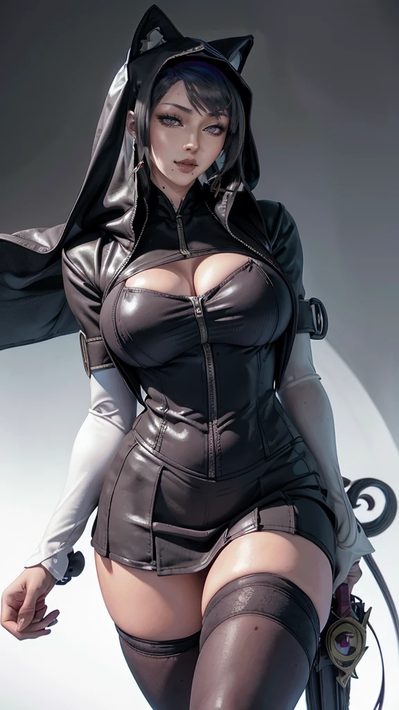 sexy cyberpunk nun, tight clothes, transparent outfit, see through outfit, tights, naked body can be seen, standing, cross necklace, nightclub, photorealistic, indirect lighting, volumetric light, ray tracing, hyper-detailed, best quality, ultra-high resolution, HDR, (8k, Best Quality, Masterpiece:1.2), Ultra Detail, RAW Photo, Super Resolution, Professional Photo, Extremely Detailed and Beautiful,