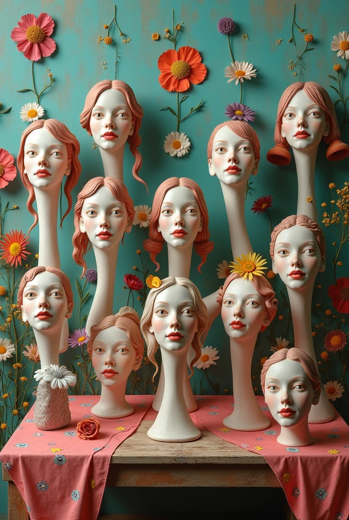Human with vase head