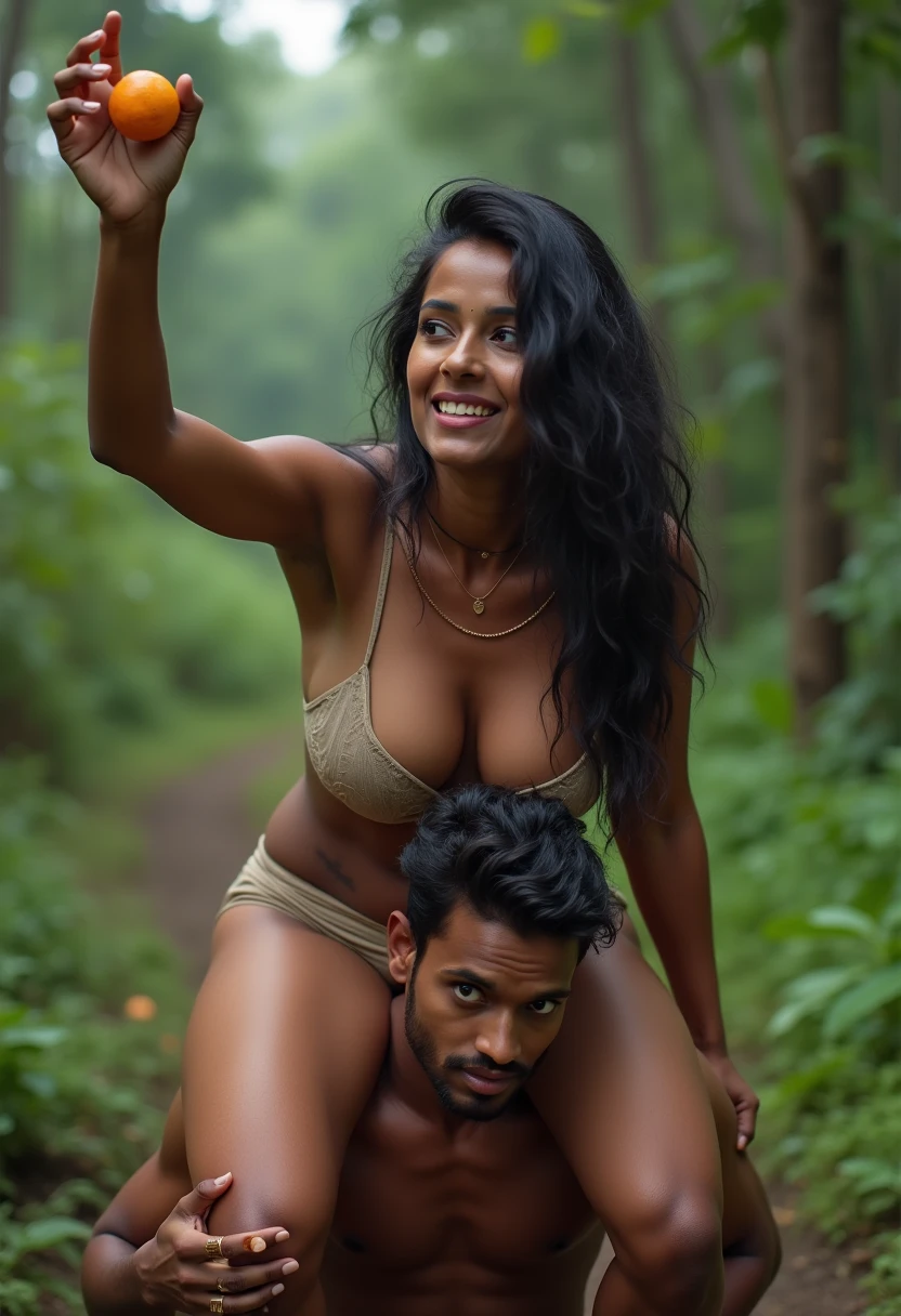 (Masterpiece), Best quality, 1 Malagasy girl giving manual labor to 1 boy with a detailed erection , topless, Quatorze ans, Sourire8ng, Un boob out, Girl wearing a colorful summer dress, ((girl wearing headphones)), Maison en bois, corps entier