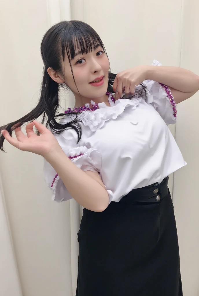 Japanese, nude, naked, whole body, full-nude, topples, huge breasts, huge areola, nipples, public hair, sexy,  pornstar, pussy lips, portrait,  M lettering,  Highest Image Quality,  best quality ,  M lettering,  nude model, strip, 